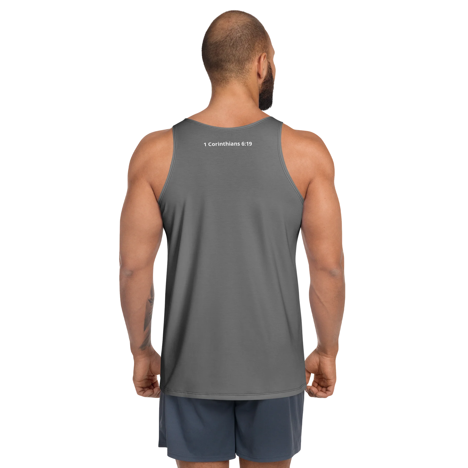 His House Mens Performance Tank - Grey product image (4)