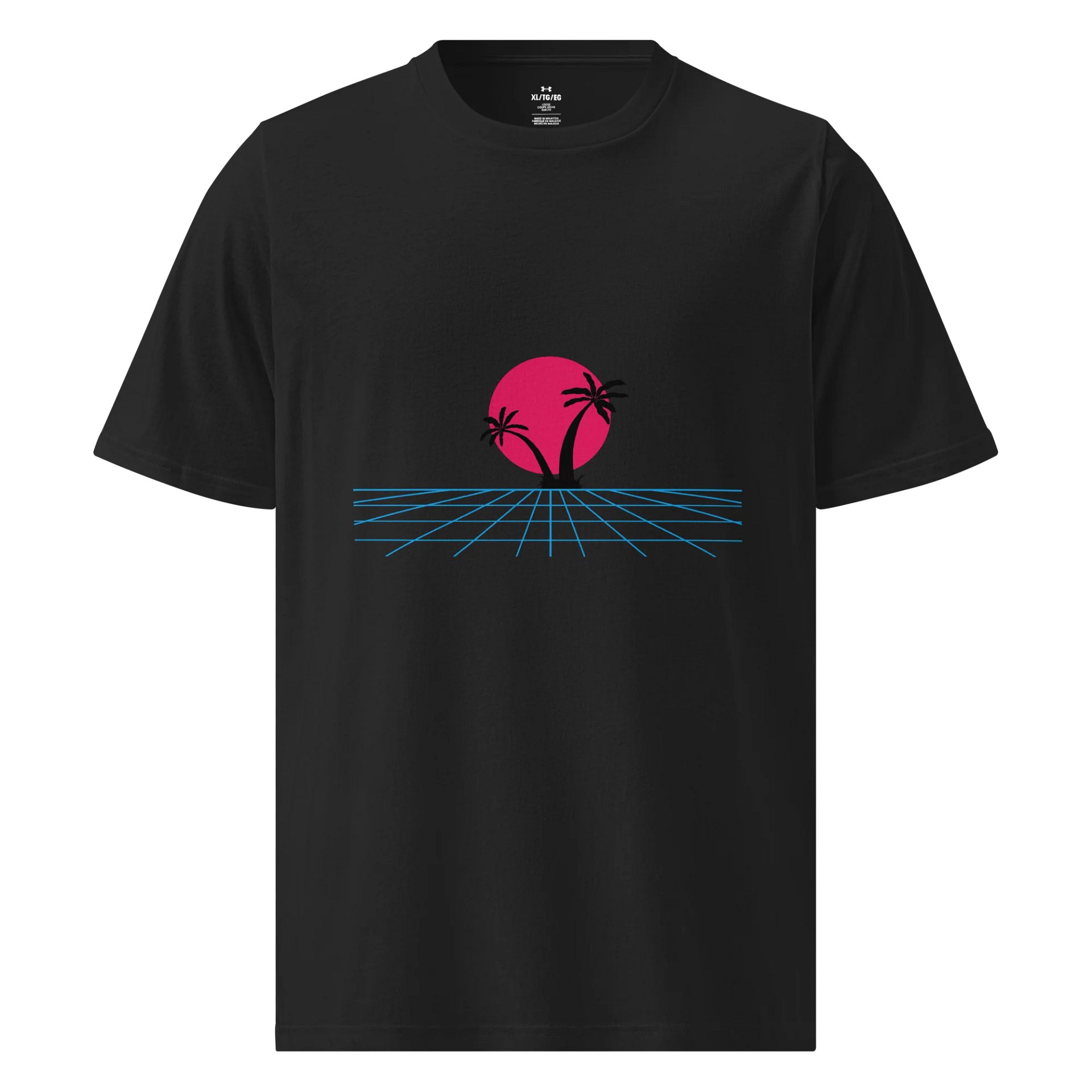 Synthwave Sunset Athletic T-Shirt product image (1)