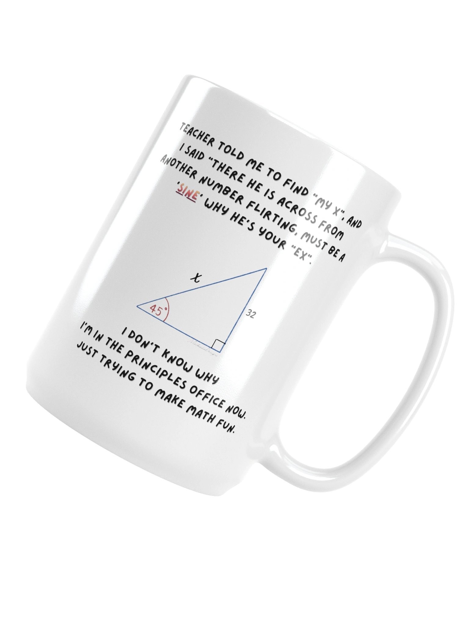 SINE 45° Triangle Math Mug product image (11)