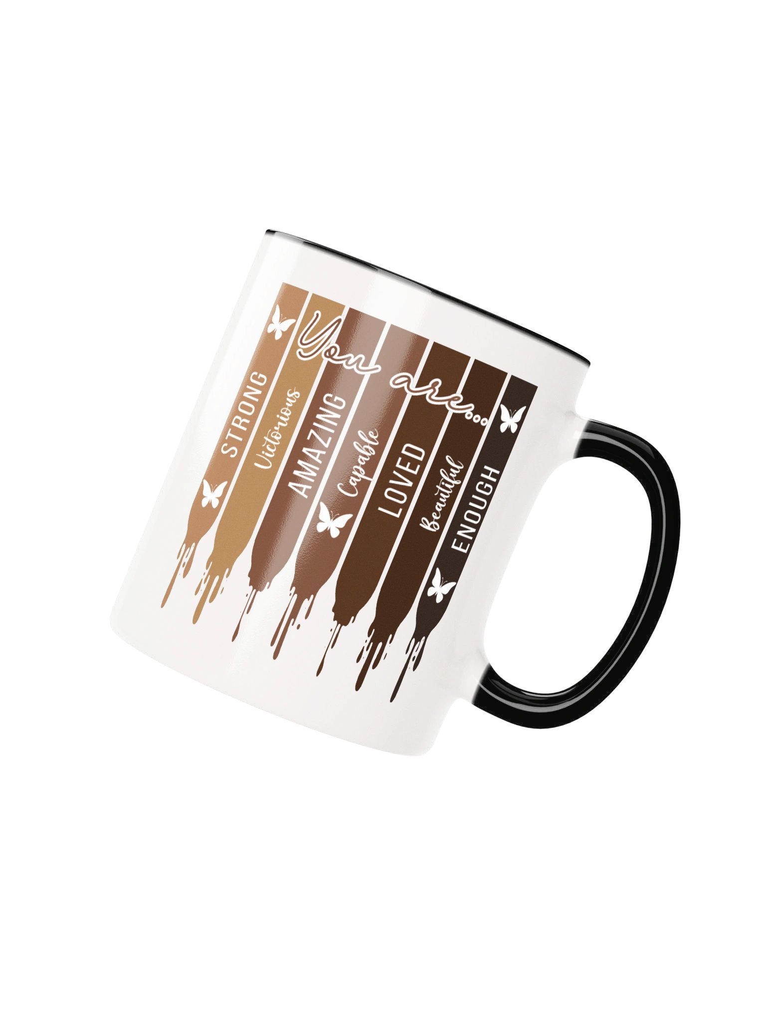 Melanin Stripes Black Accent Mug for Black Women product image (2)