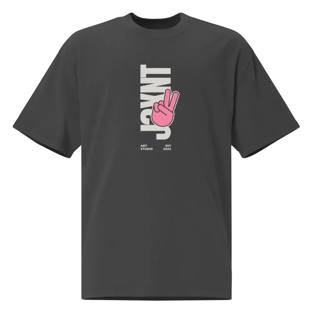 Peace Sign Graphic Oversized Tee product image (1)