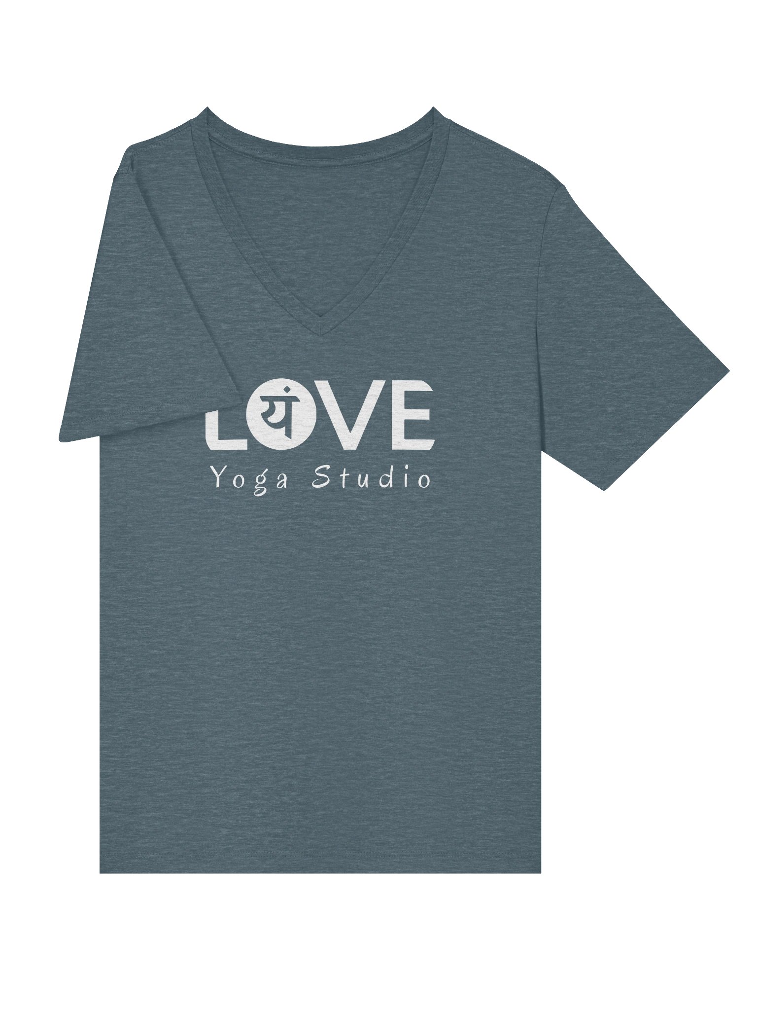 Love Yoga Vneck White product image (3)