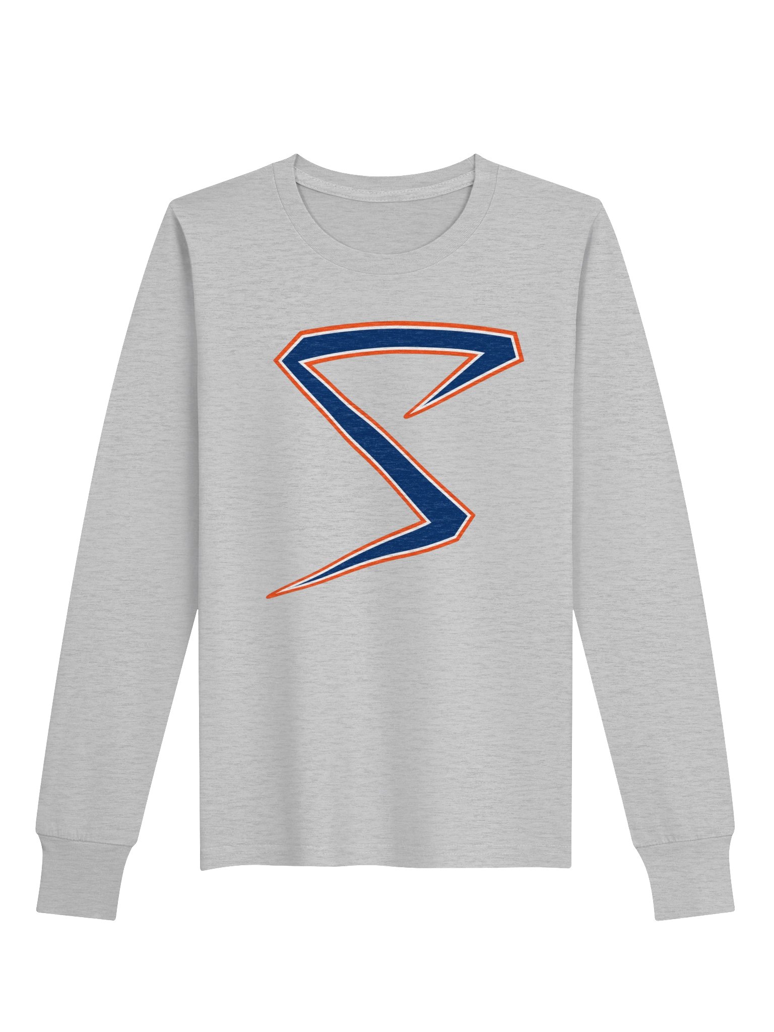 Midwest Sluggers S-Logo-Navy Youth Long Sleeve Tee product image (1)