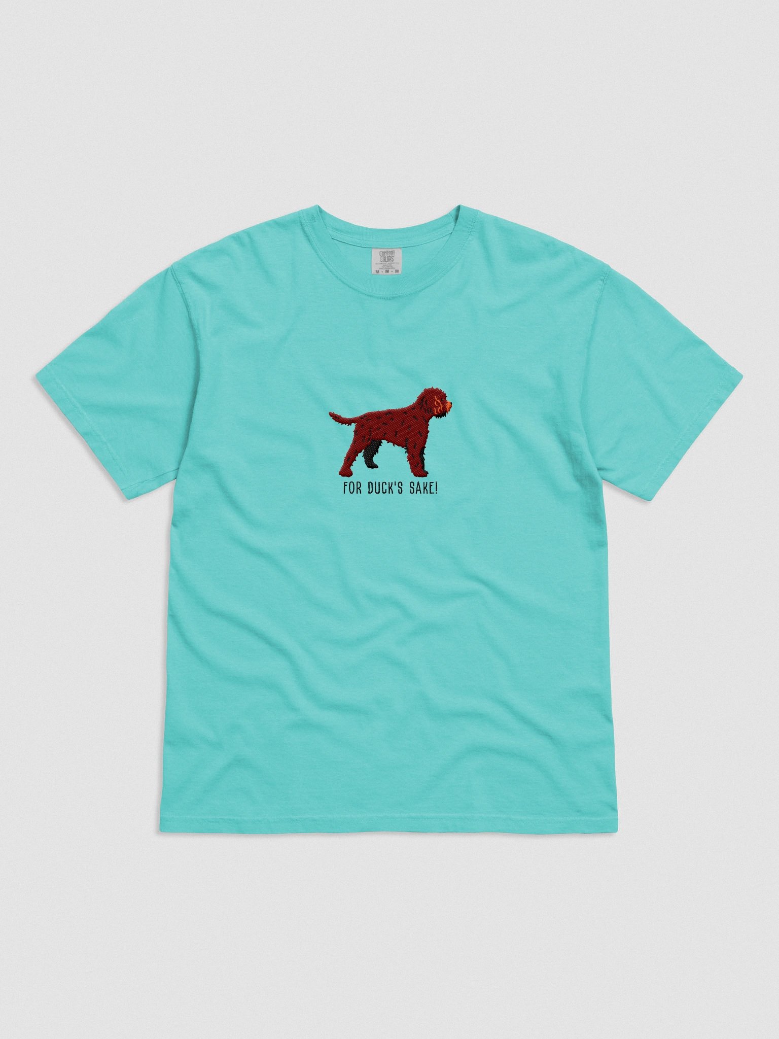 For Duck's Sake! T-Shirt(Embroidered) of a Lagotto Romagnolo(Liver) product image (4)