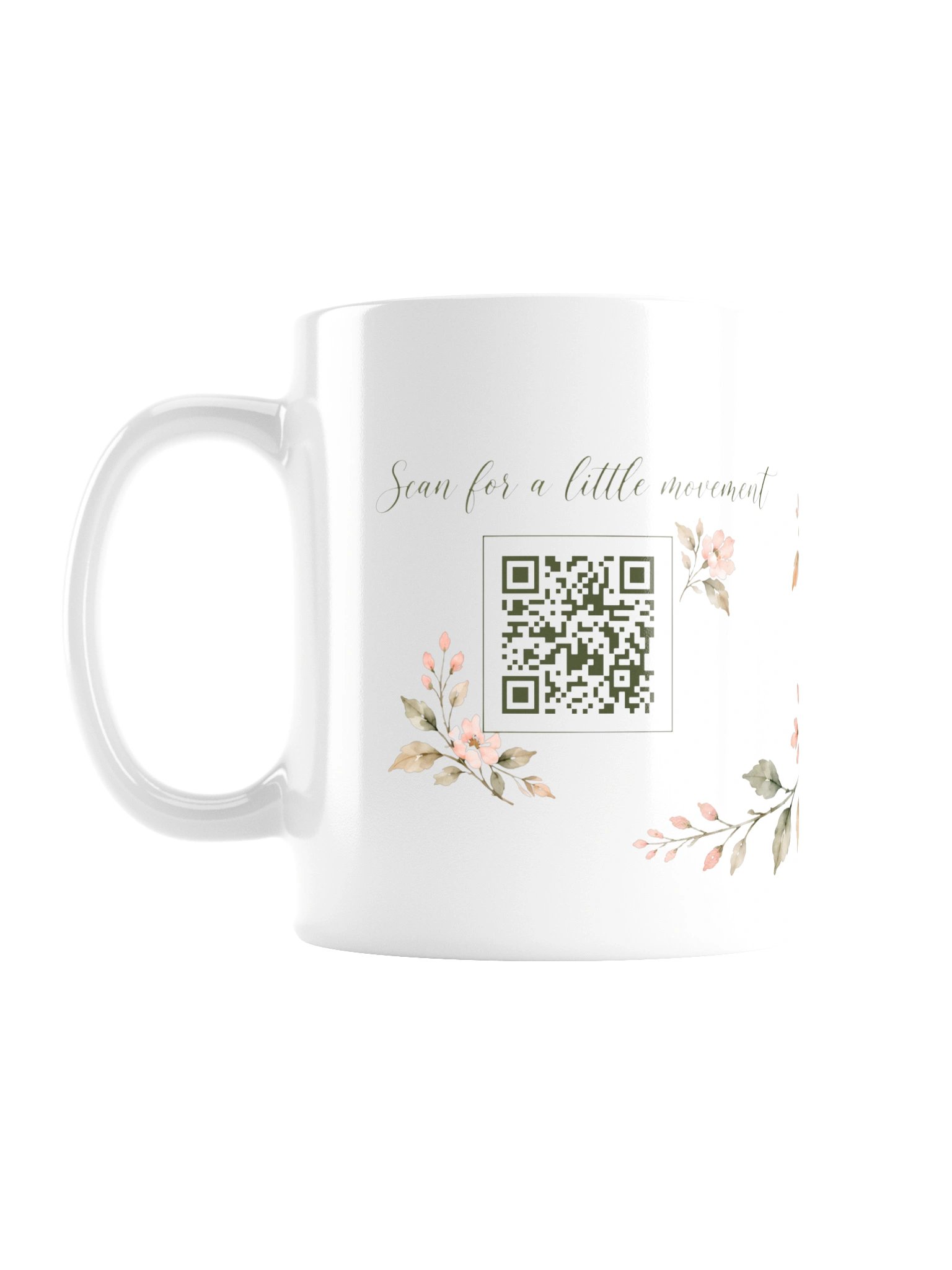 Let’s Move a Little Mug | Watercolor Floral product image (2)