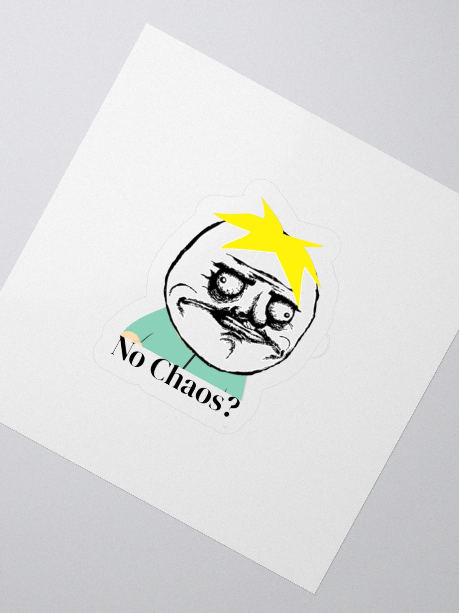 "No Chaos?" Sticker product image (3)