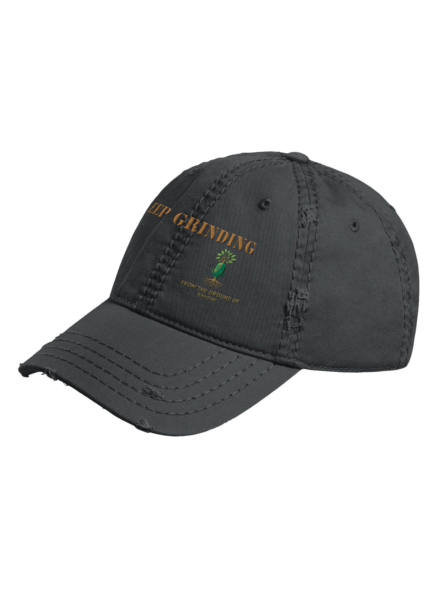 Keep Grinding Distressed Hat product image (5)