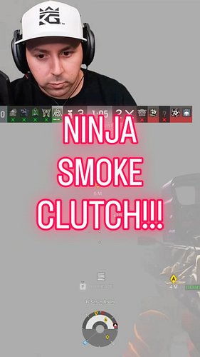 NINJA SMOKE CLUTCH!!! #rainbowsixsiege #rainbowsix #r6 #r6s #gaming