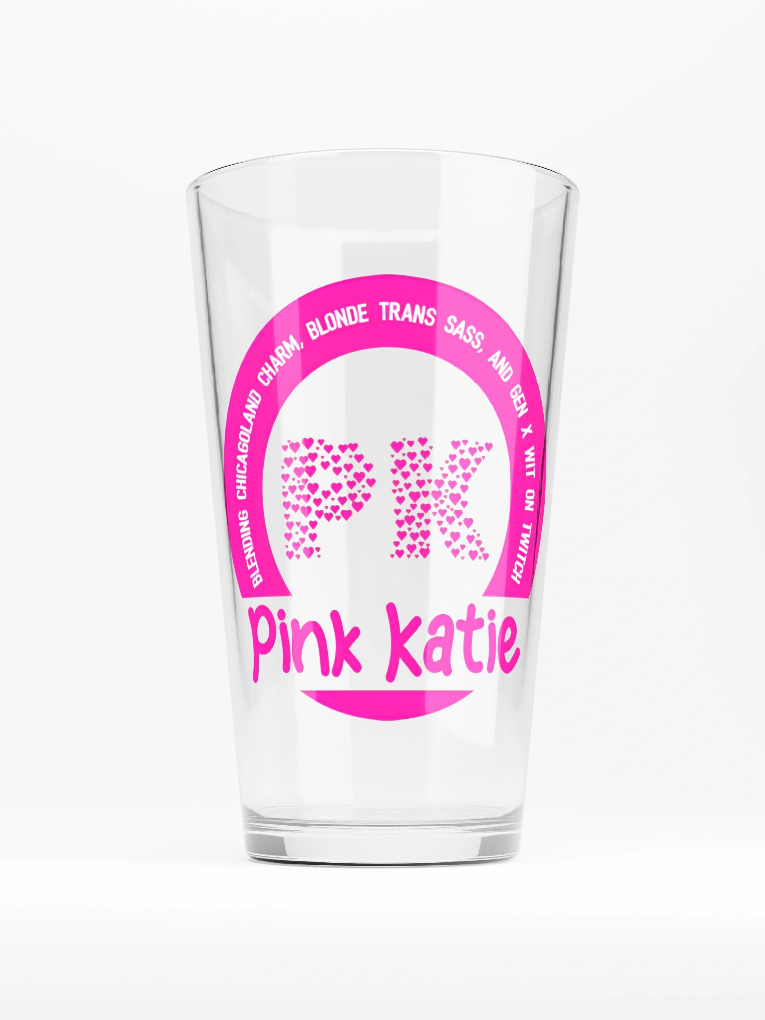 PK Heart Logo Shaker Pint Glass product image (1)