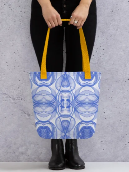 Bag Blue Smoke Elegance: Abstraktes Linienmuster product image (1)