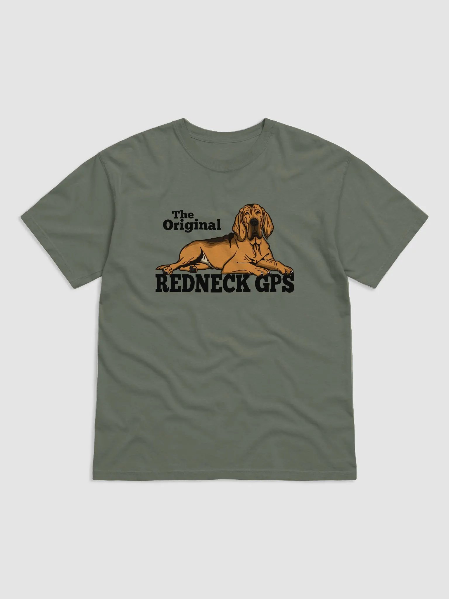 The Original Redneck GPS T-Shirt of a Bloodhound | Funny T-Shirt for Bloodhound Paw-rents product image (1)