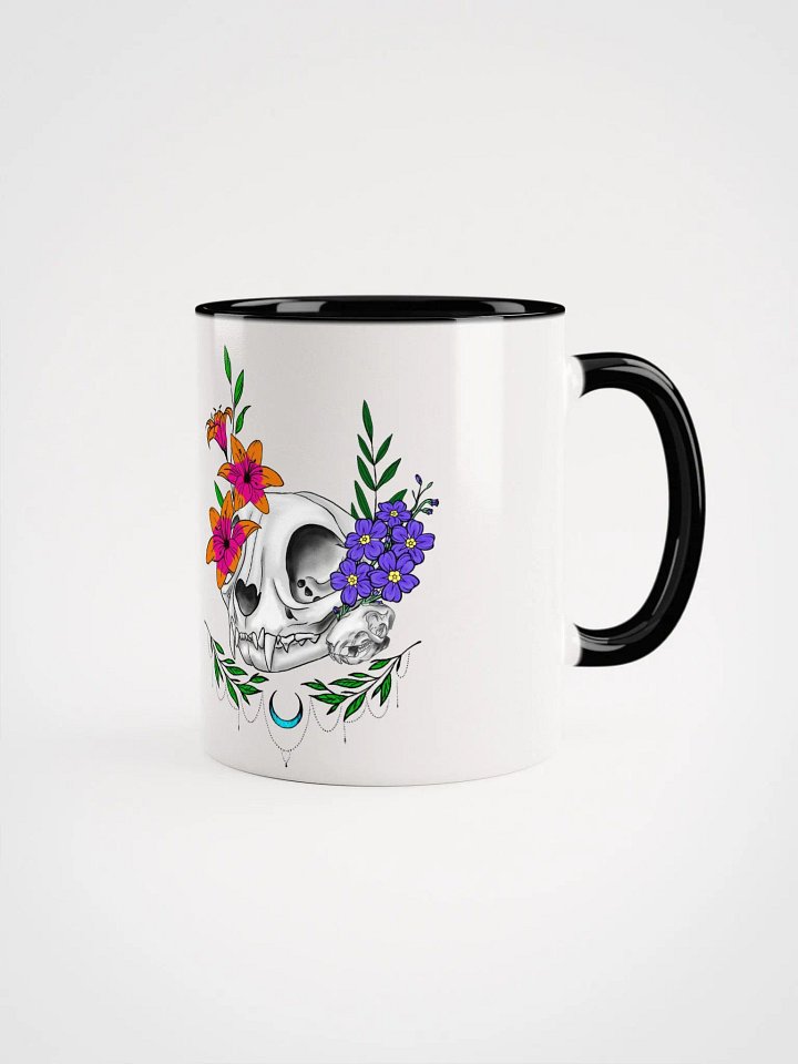 Floral Rat and Cat Skulls Mug product image (1)