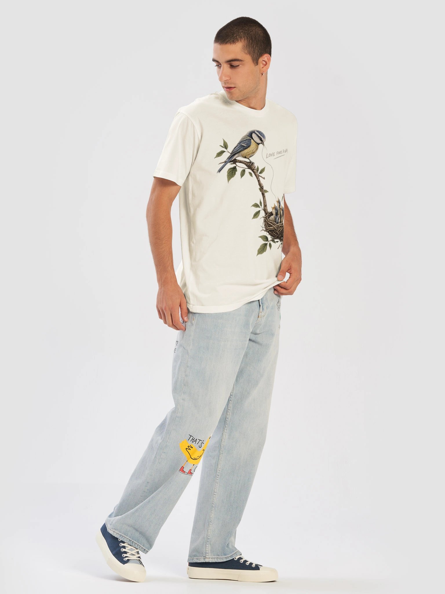 Love Finds a Way – Bird & Nest T-Shirt product image (17)