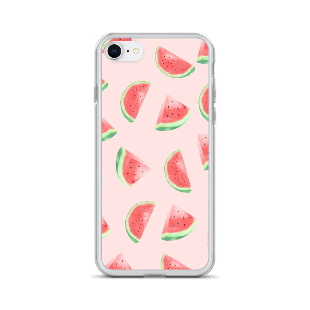 Pink Watermelon Clear iPhone Case product image (28)