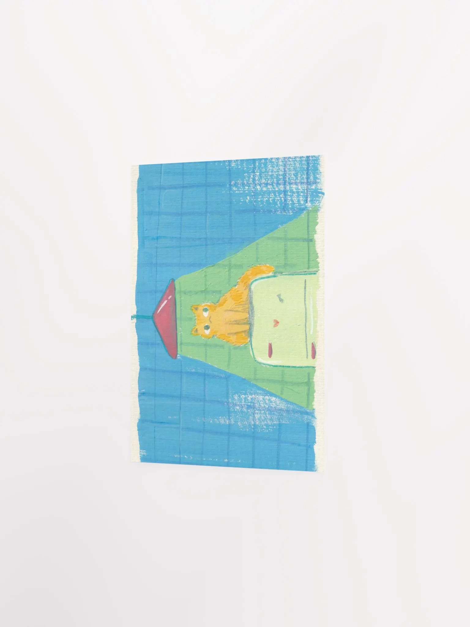 Orange Cat on a fridge Art Print product image (3)