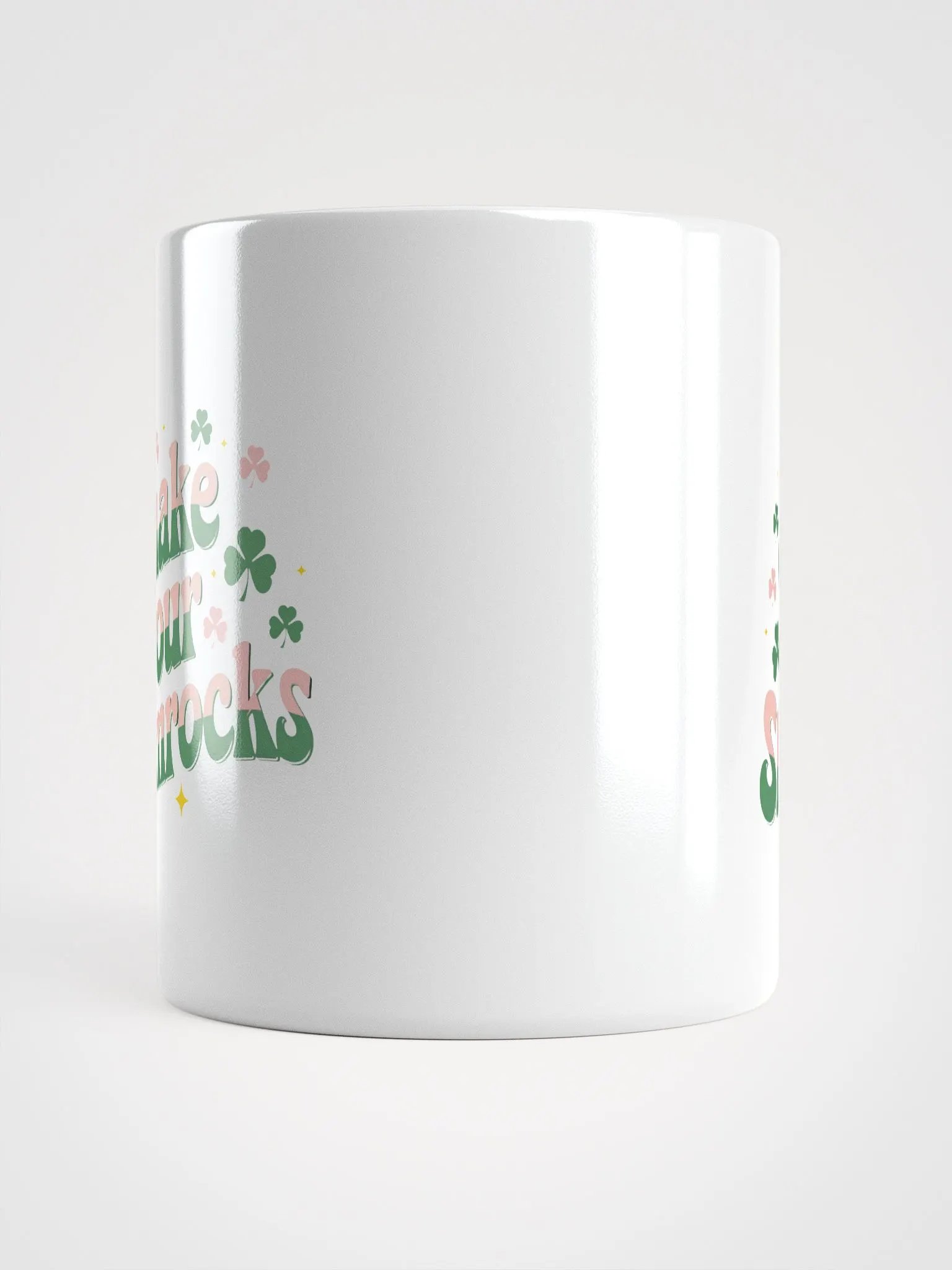 Shake Your Shamrocks White Glossy Mug product image (4)