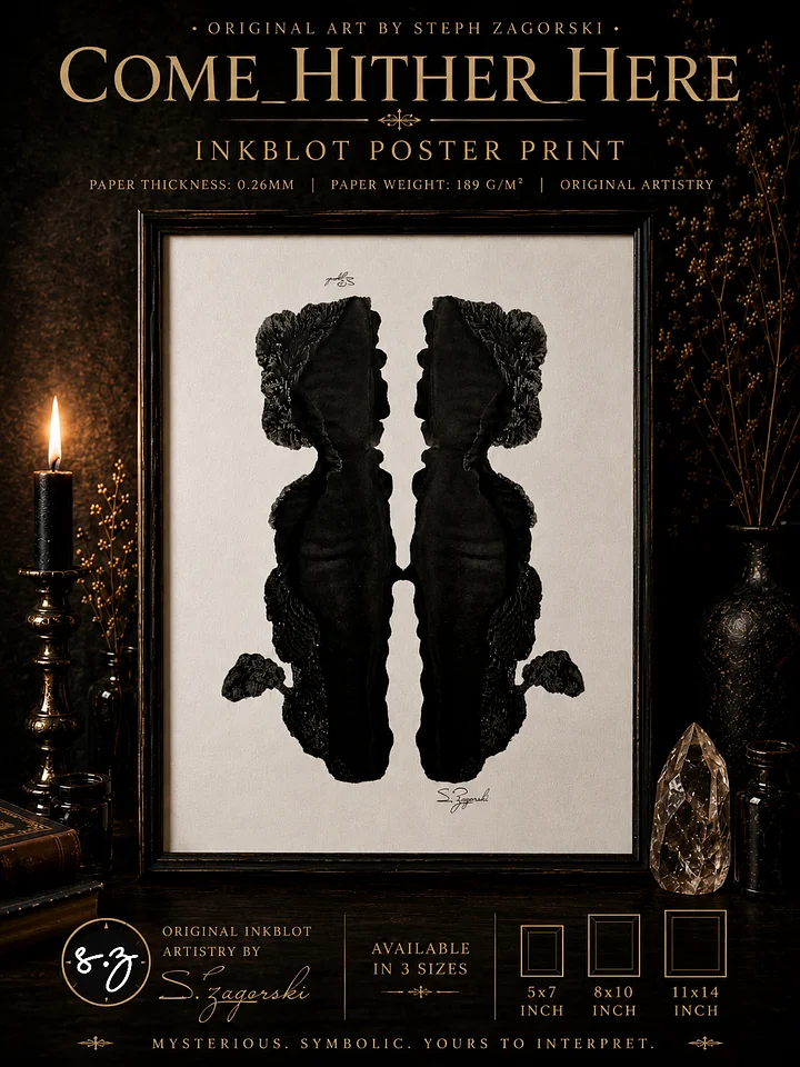 Come Hither Here | Inkblot Print product image (1)