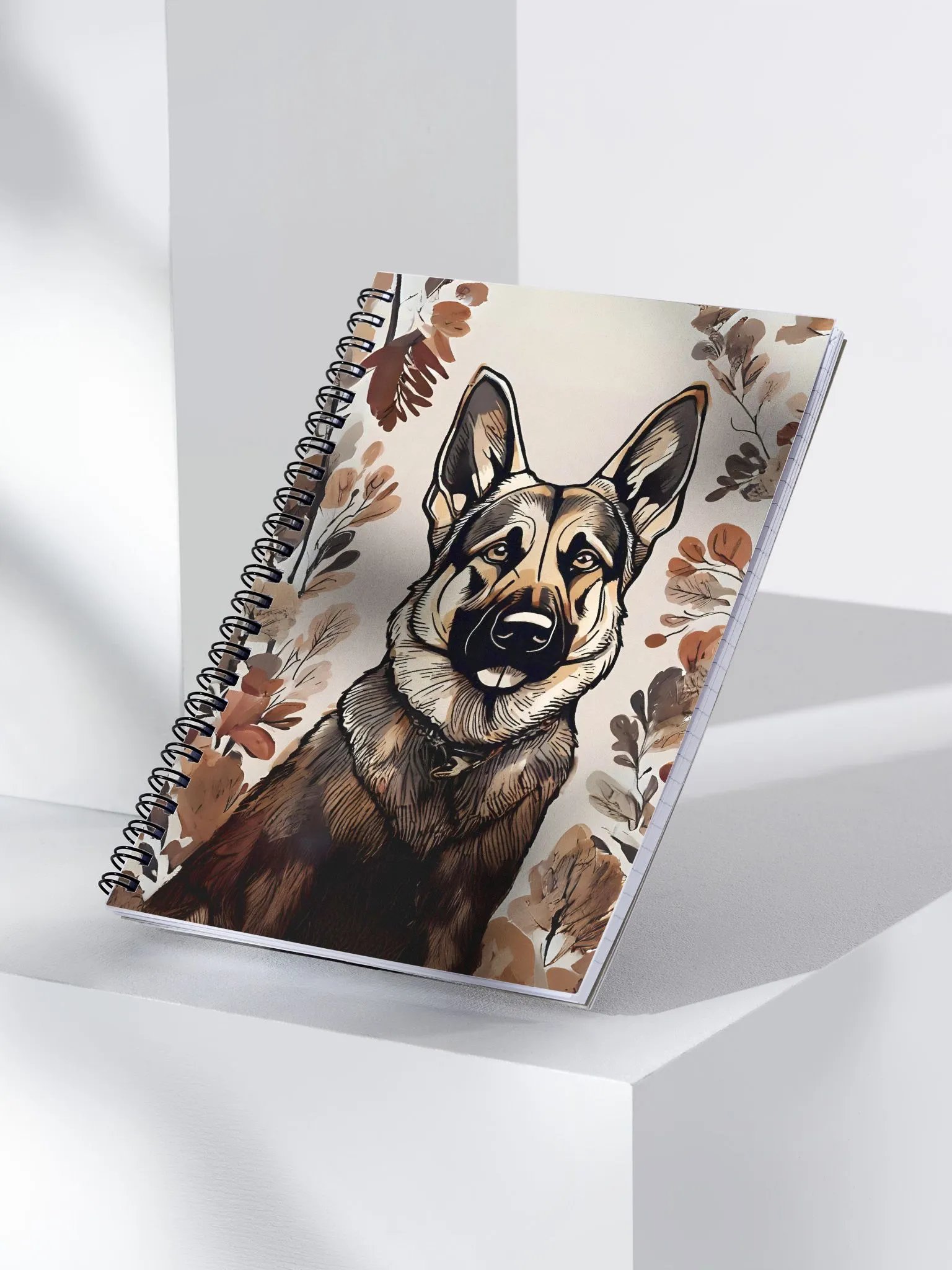 Autumn German Shepherd Spiral Notebook product image (4)