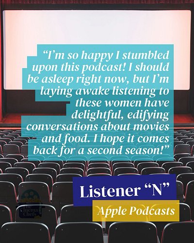 Rating and reviewing The Cinema Chefs on Apple Podcasts and Spotify help folks find us among the noise. If you have a minute,...