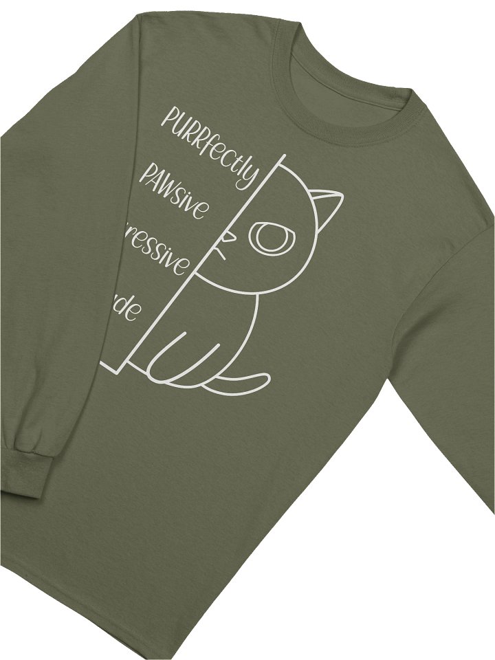 Passive Aggressive Cattitude - Unisex Adult Long Sleeve T-shirt product image (8)