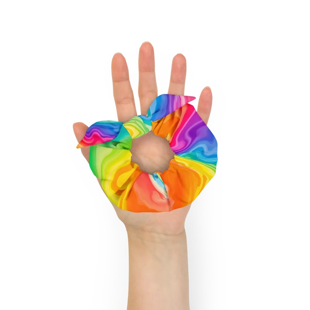 Rainbow Swirl All-Over Scrunchie product image (4)