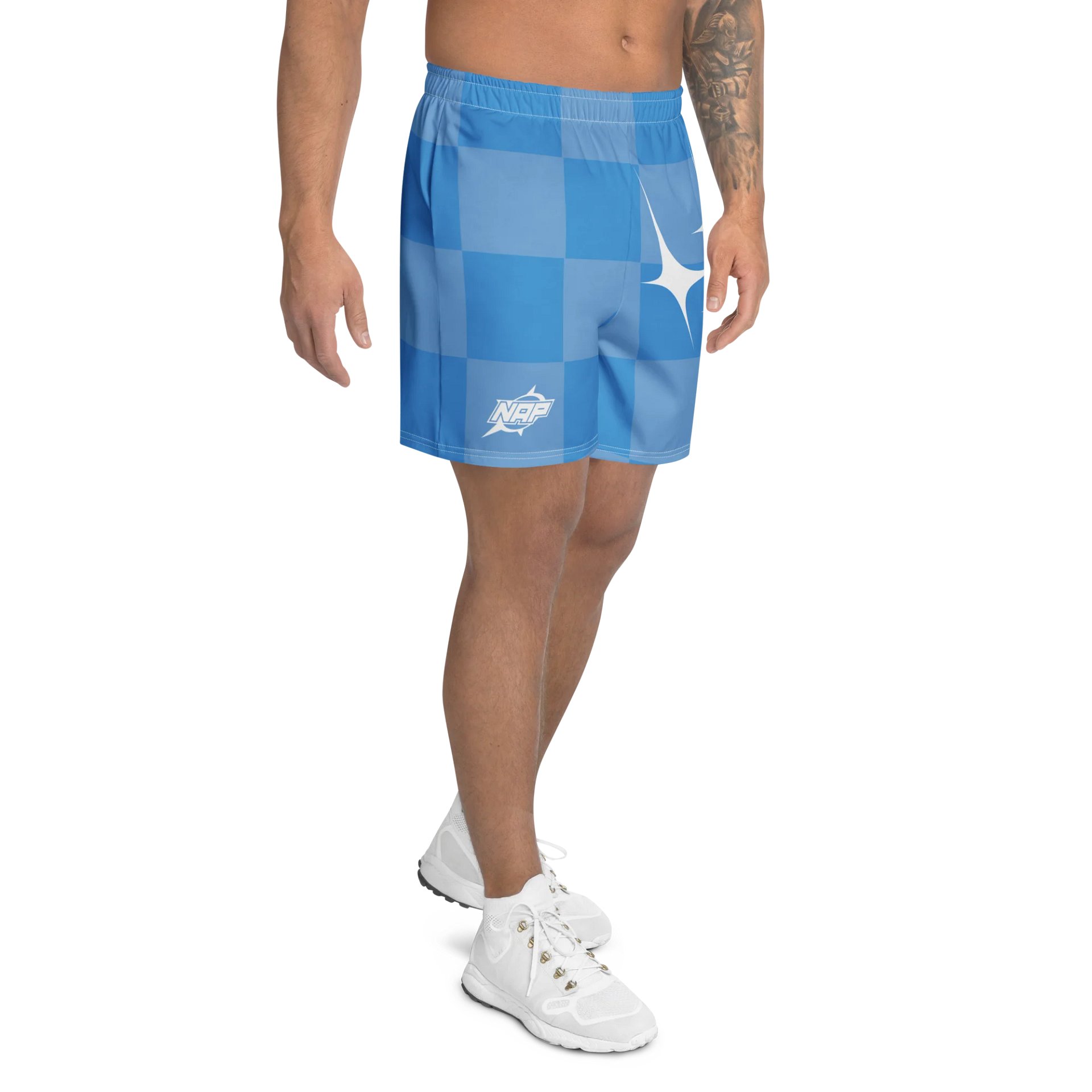Checkered Athletic Shorts - Davis Blue product image (4)