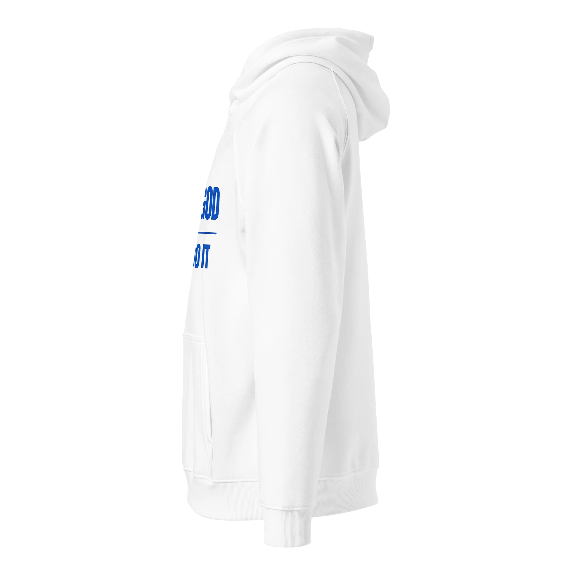 Look At God White Hoodie Blue Edition product image (2)