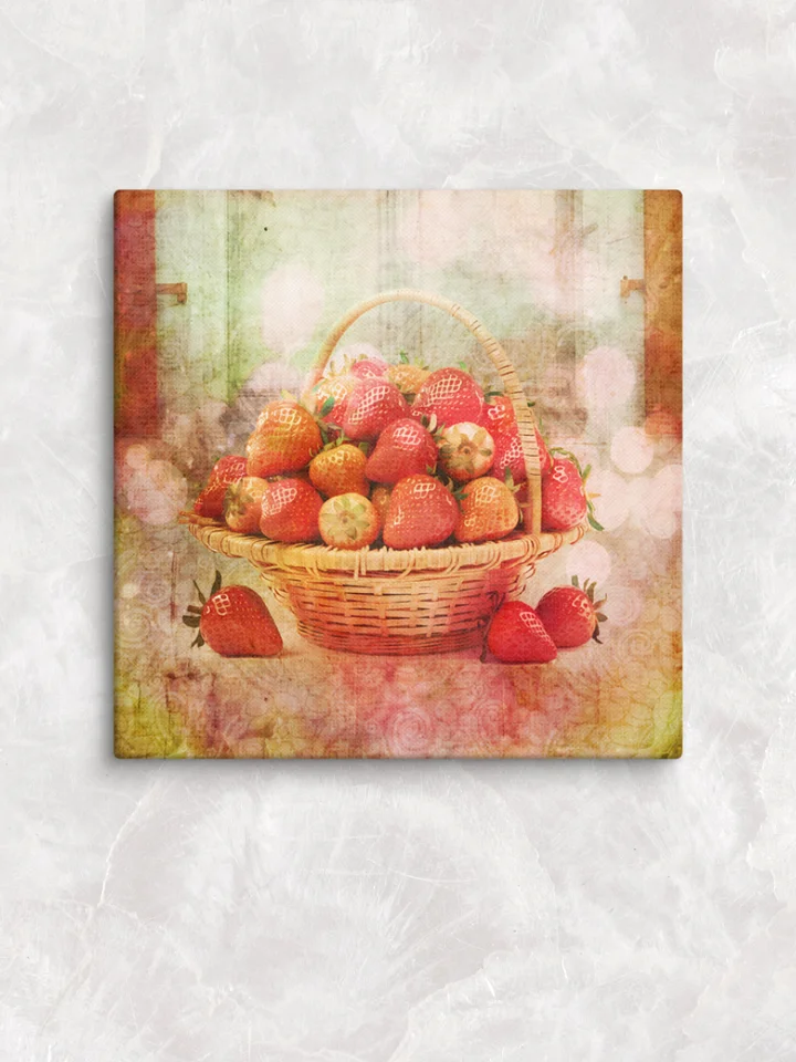 Summer Strawberry Canvas Art Print product image (2)