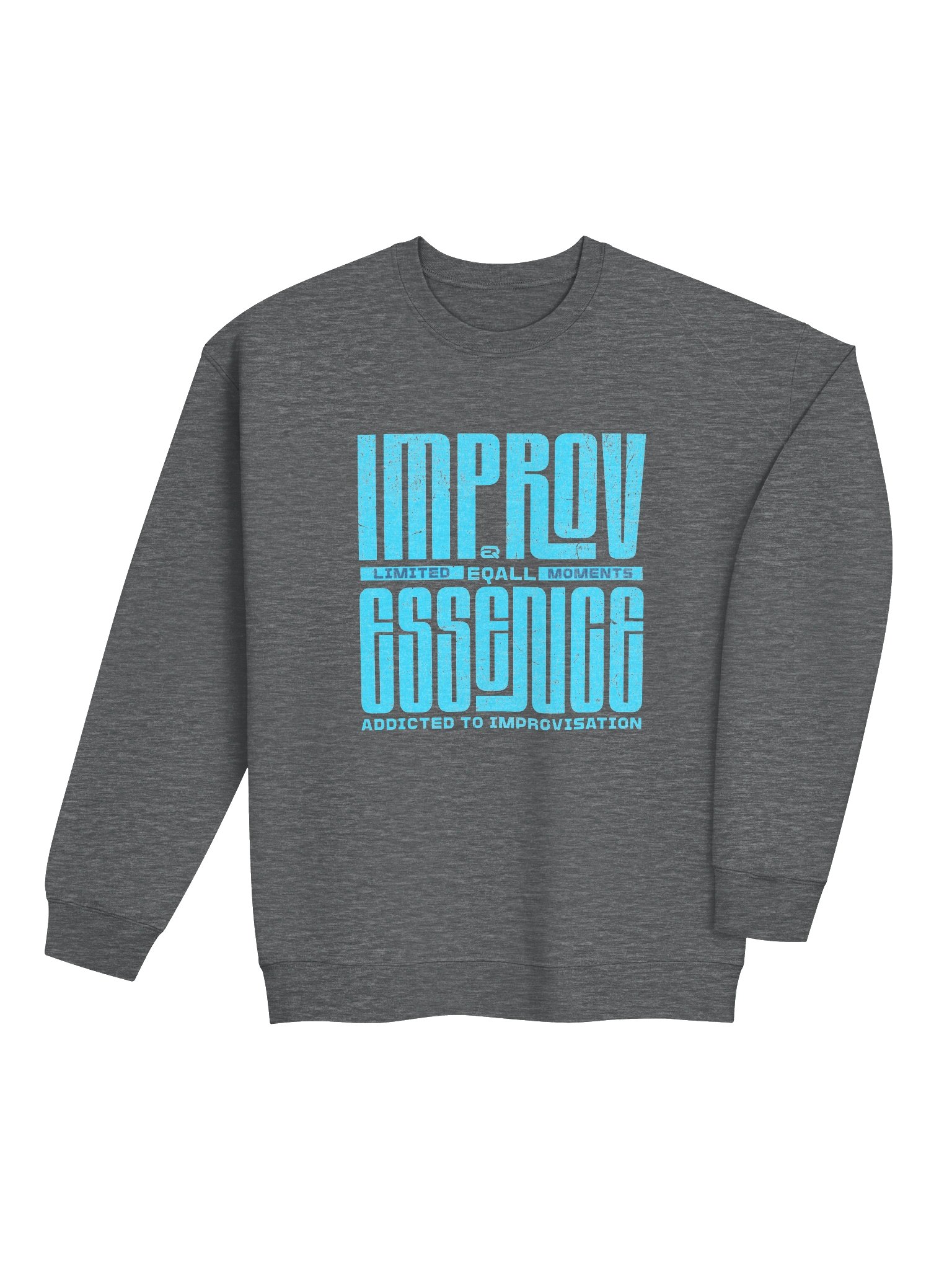 Limited IMPROV Moments Crewneck Gildan Sweatshirt_R3CVR.i mode by EQALL® Essentials_Light Blue product image (1)