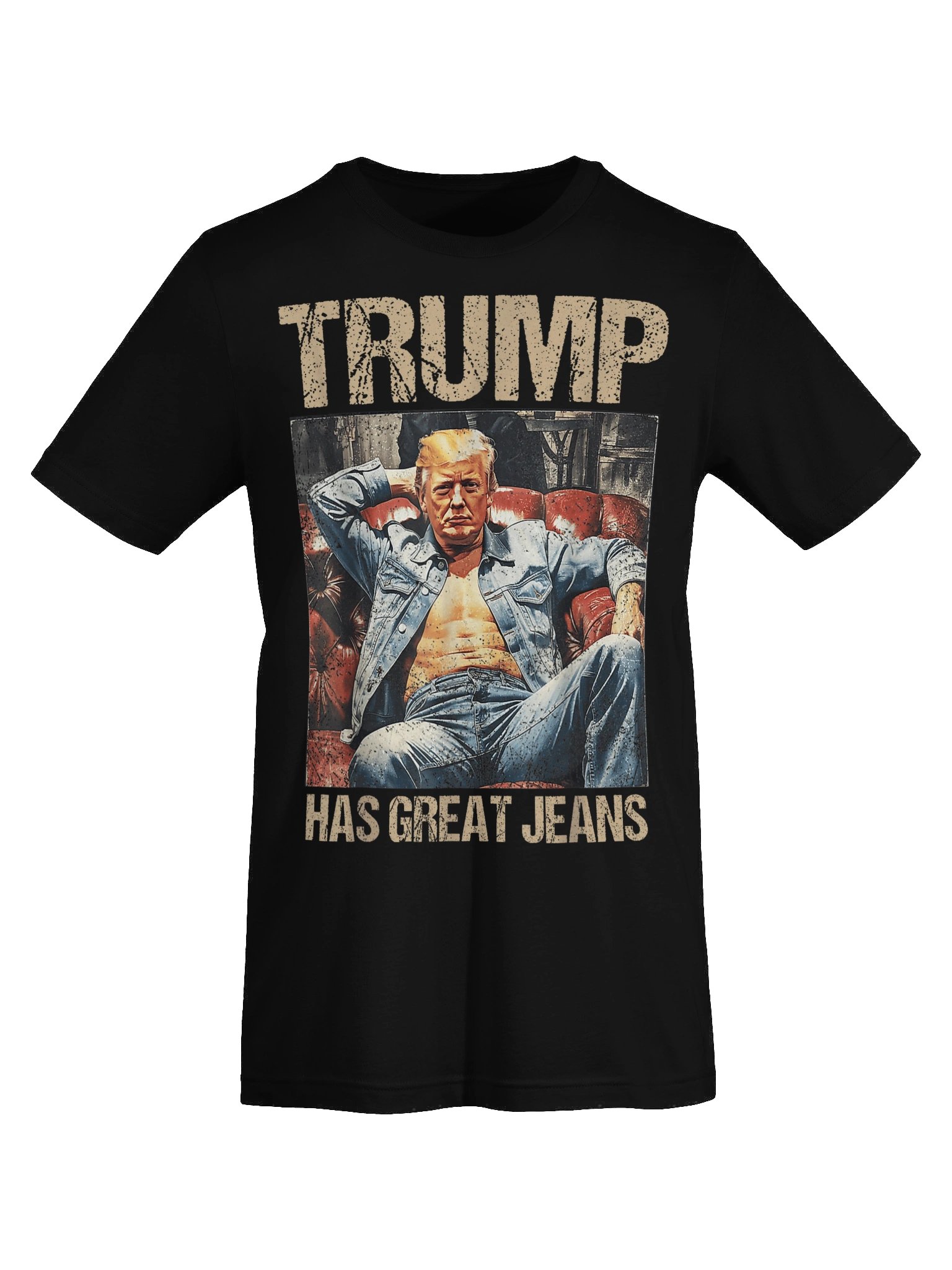 Retro Trump Has Great Jeans Meme Vintage Unisex T-Shirt product image (33)