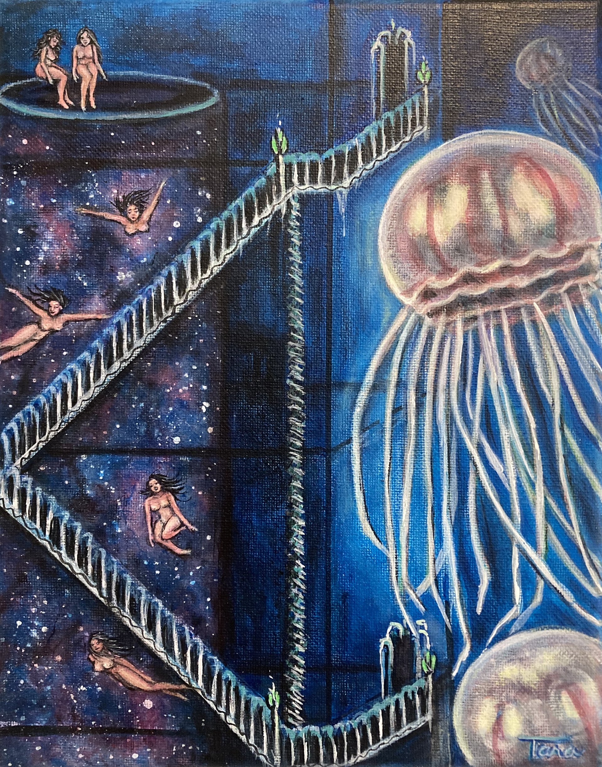 Cathedral of the Deep, Original Acrylic Painting product image (1)