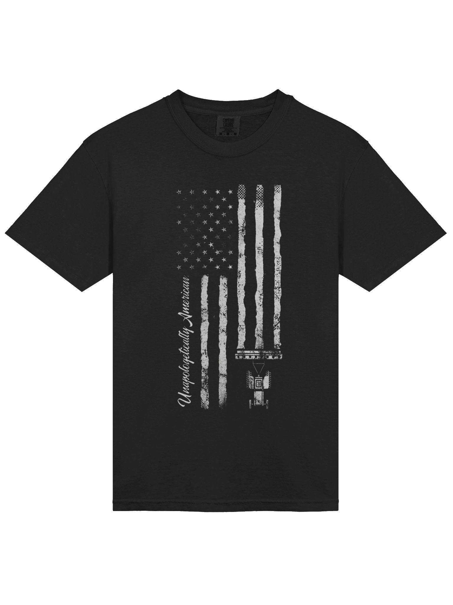 Unapologetically American Farmer Flag T Shirt product image (3)