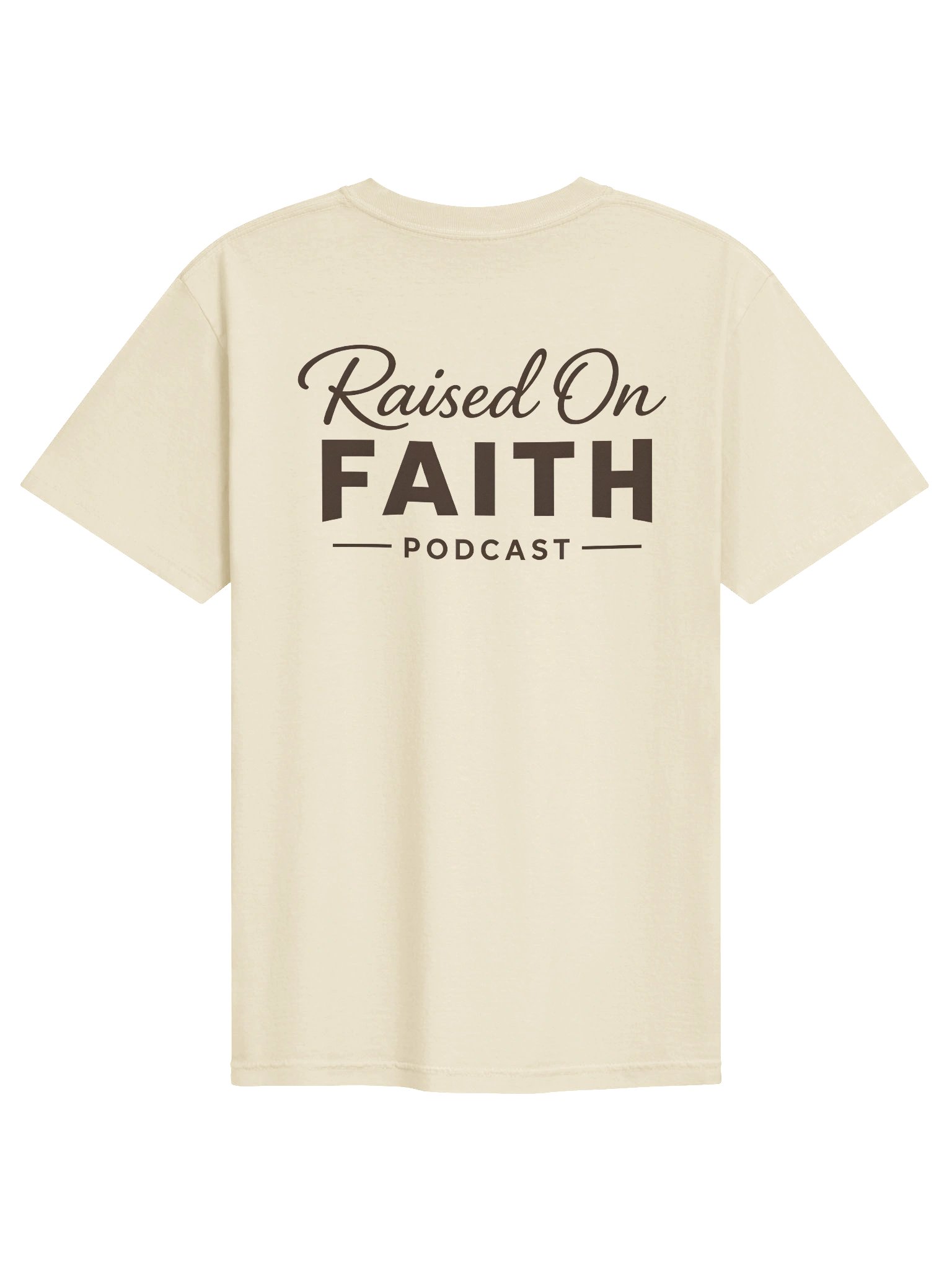 Raised on Faith Tee - Cream/Brown product image (2)