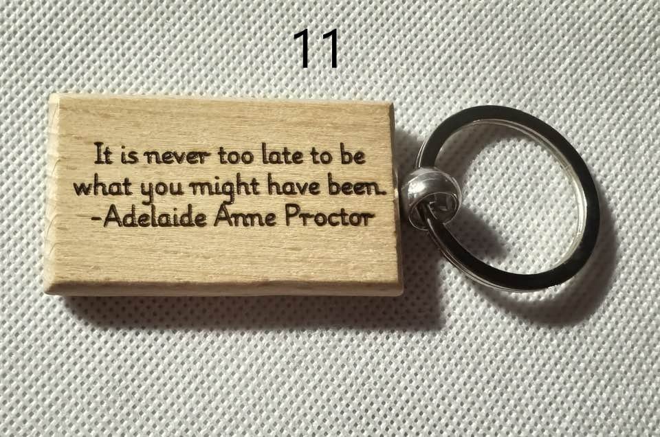 Wooden Engraved Keychains with Sayings & Quotes | Sweet, Sassy, Friendship & Love(1) product image (11)