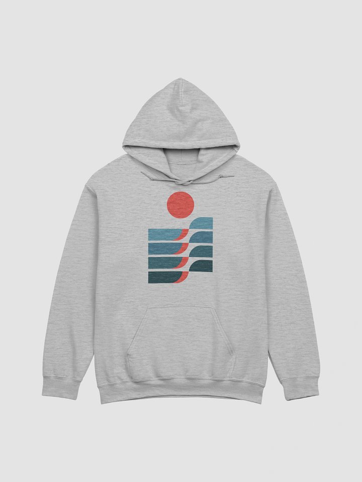 Rolling sea waves graphic Hoodie product image (9)