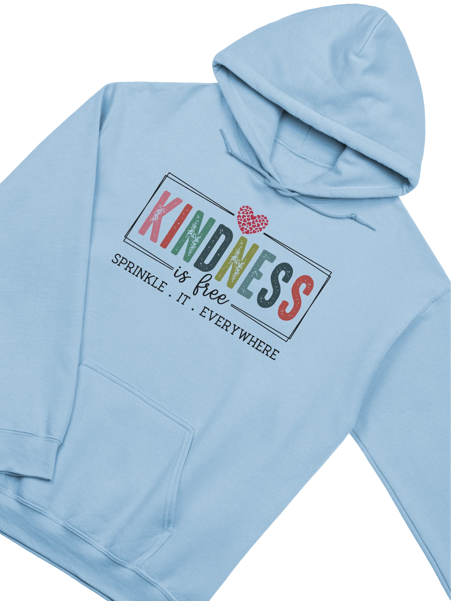 Kindness Is Free Hoodie – Cozy, Colorful & Heartwarming product image (14)