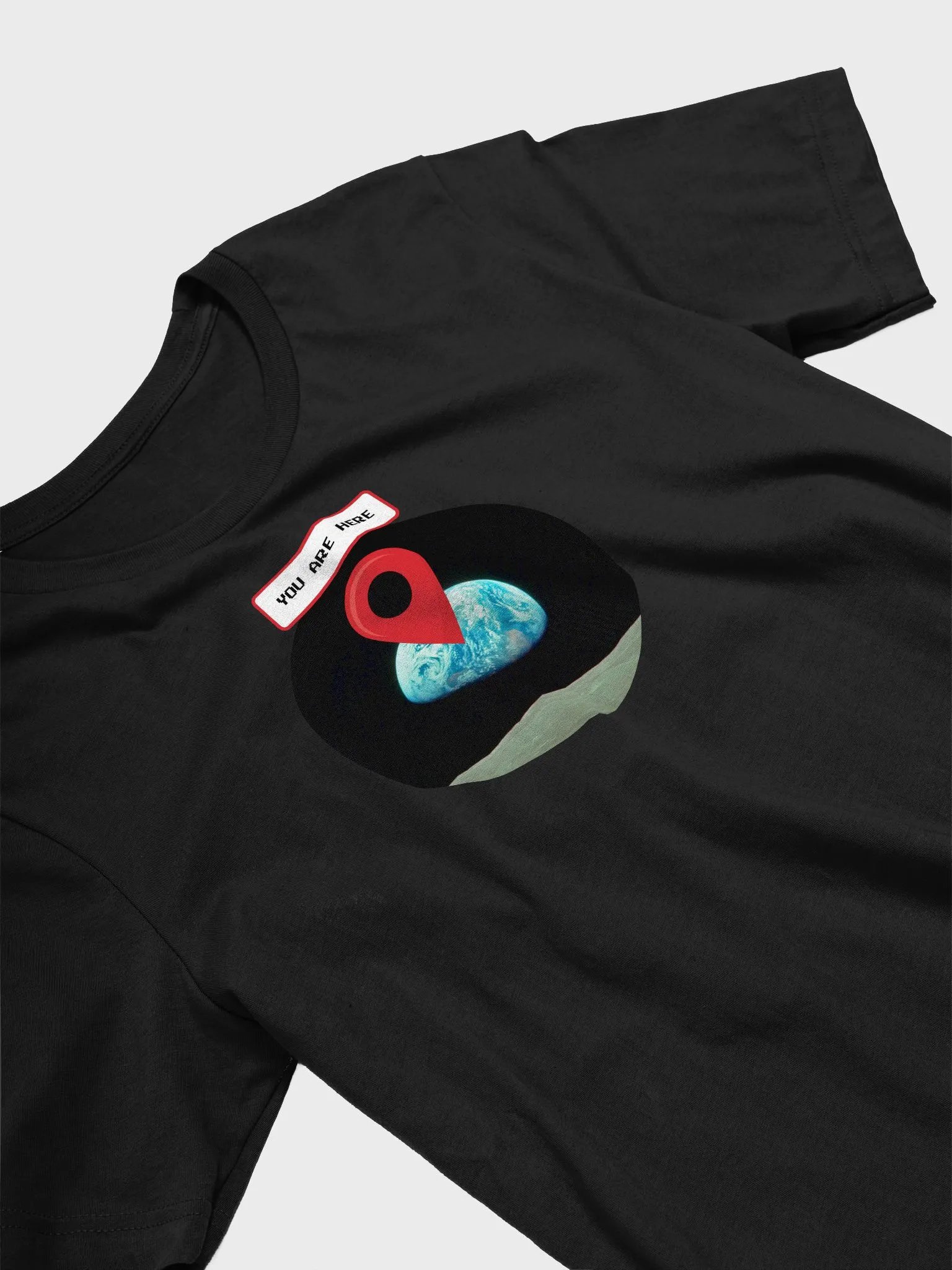 You are here: Earthrise. NASA Apollo 8 — Short-Sleeve Unisex T-Shirt, Space T-Shirt product image (7)