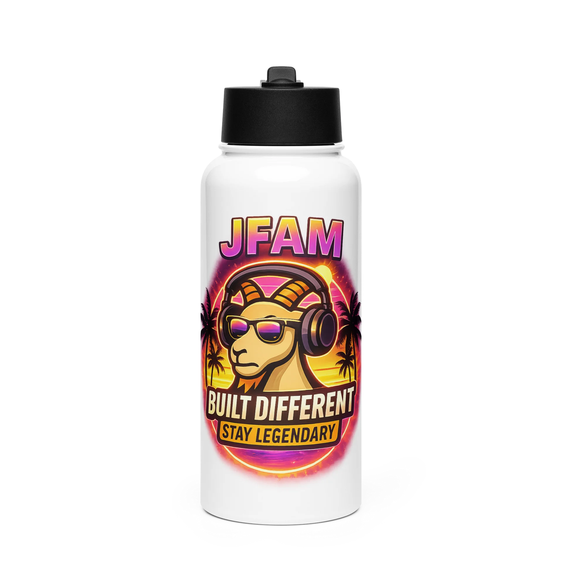Legendary Beach Goat Stainless Steel Water Bottle product image (1)