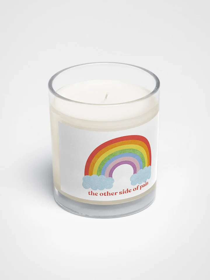 ''The other side of pain'' rainbow candle product image (2)