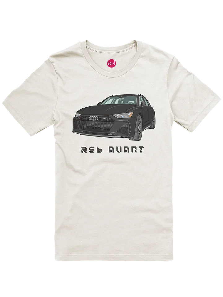 Black Audi RS6 Avant Shirt (Retro, Sketch, Silhouette) product image (8)
