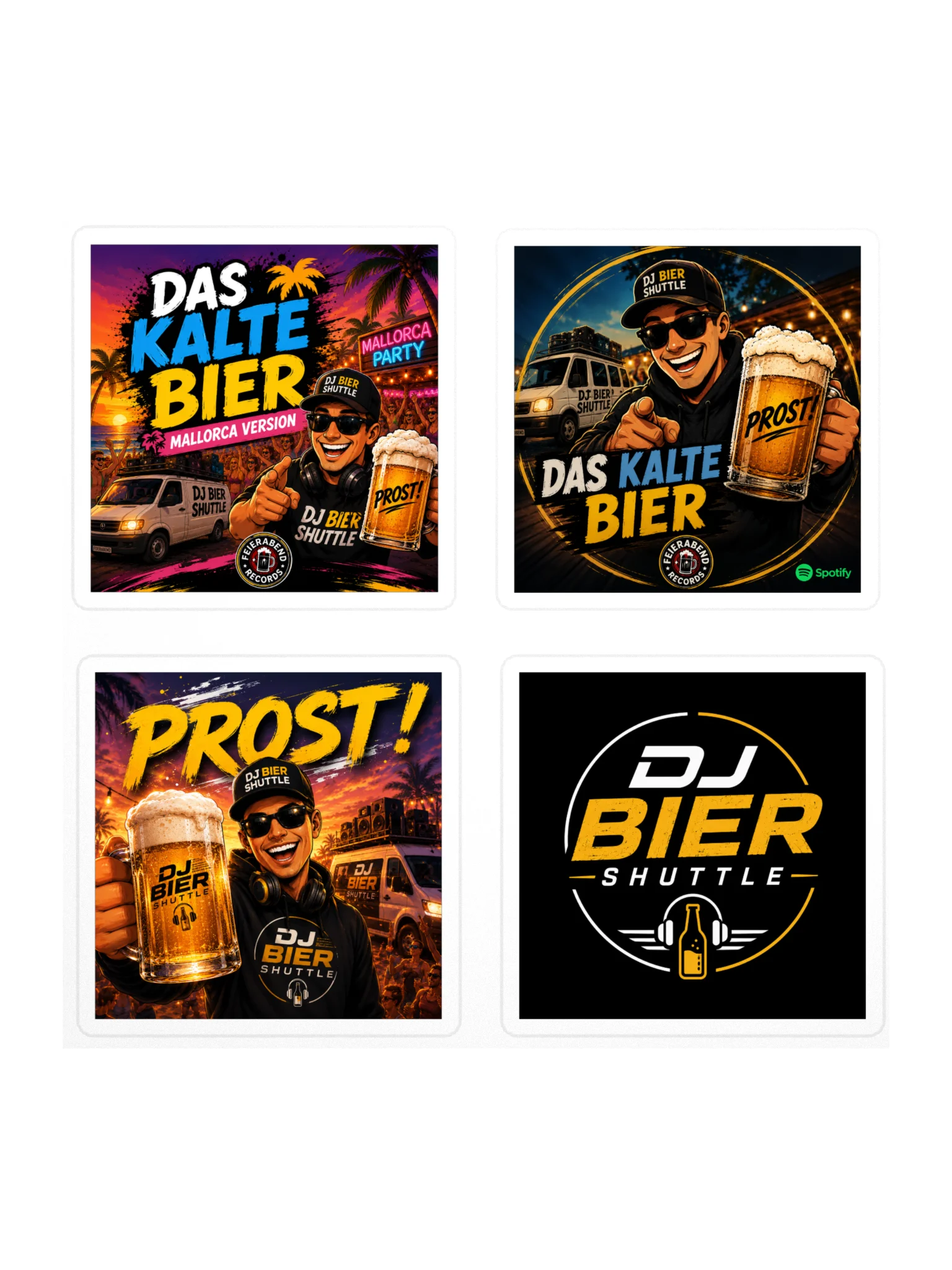 DJ Beer Shuttle Sticker product image (1)