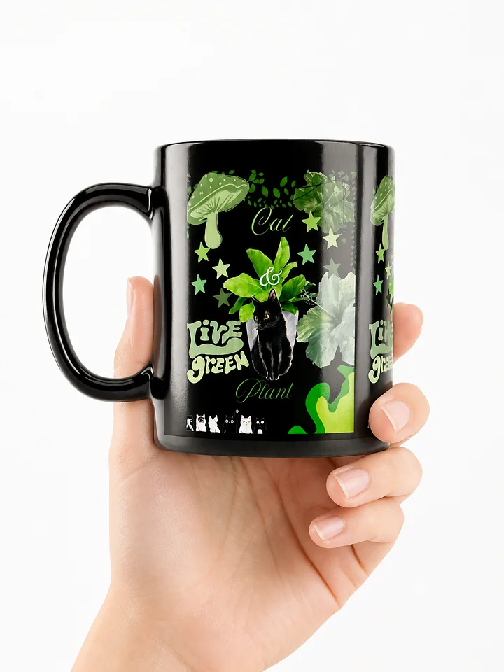 Live Green Cat Plant Mug product image (1)