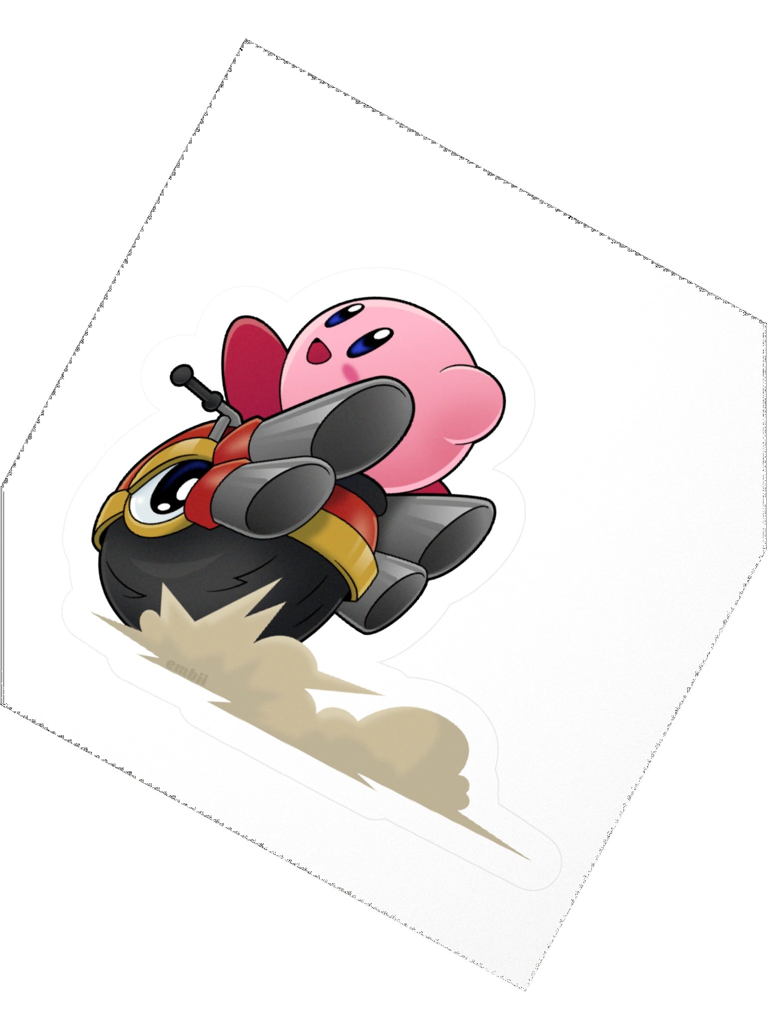 kirby wheelie sticker product image (4)