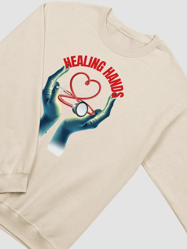 Healing Hands Heart Stethoscope Crewneck Sweatshirt product image (14)