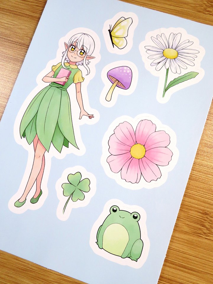 Pariah's Pastel Garden - Sticker Sheet product image (1)