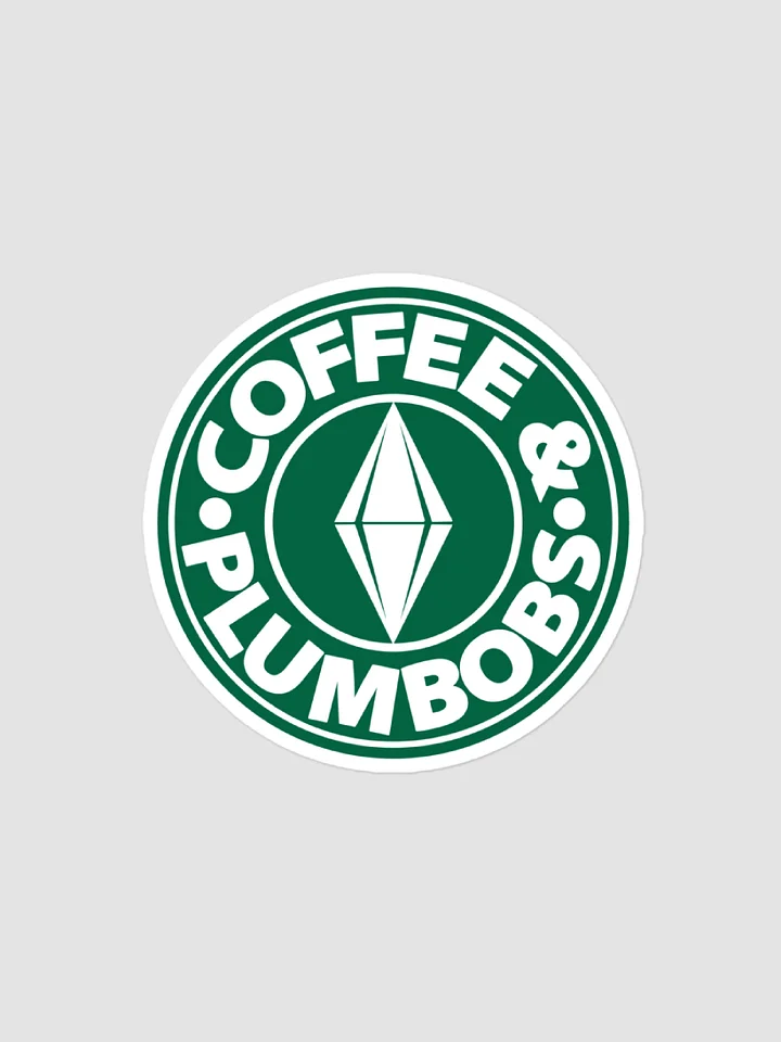 Coffee & Plumbobs Logo Sticker product image (2)