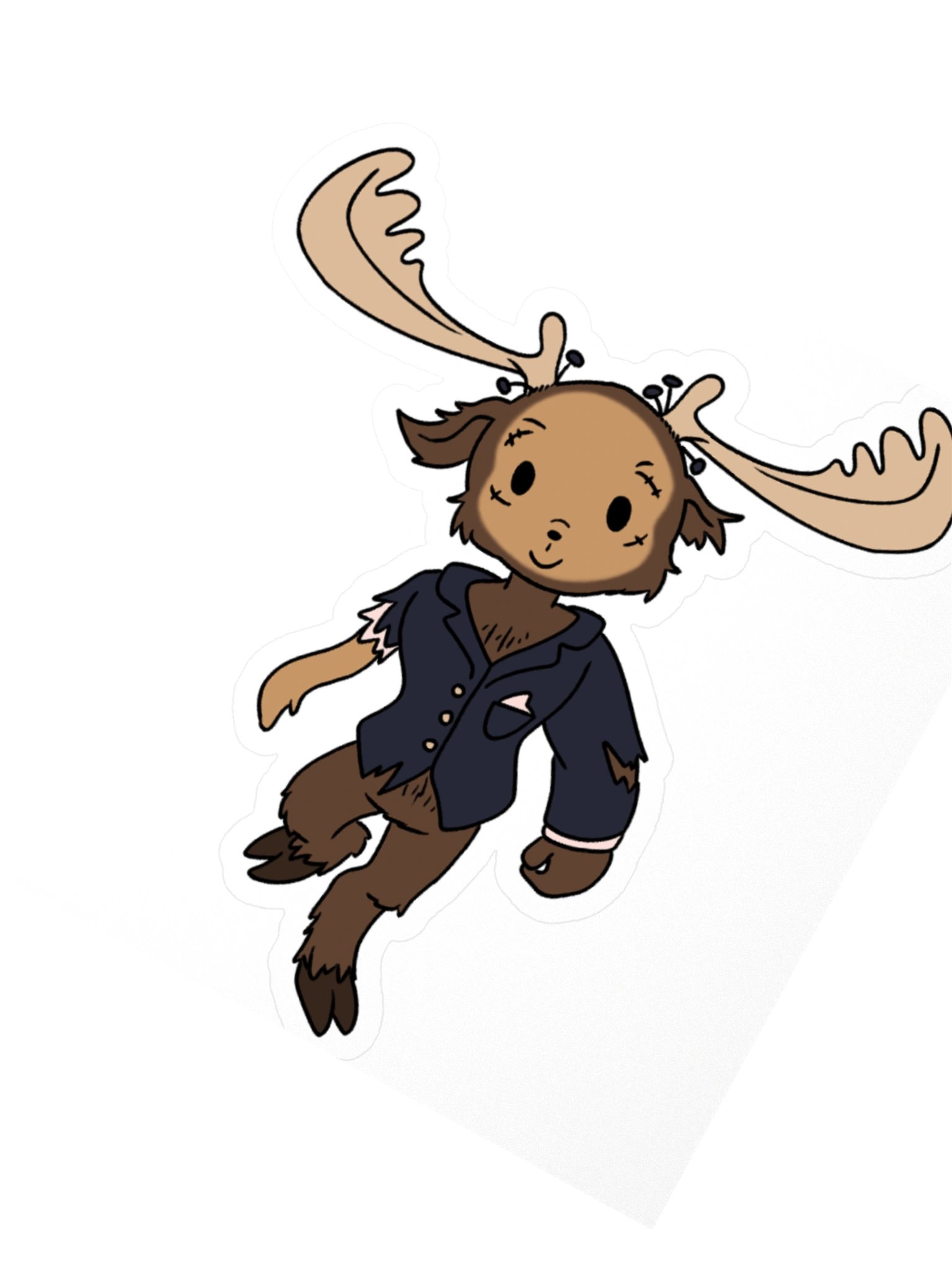 TIODM - Smol Walking Antler Sticker product image (2)