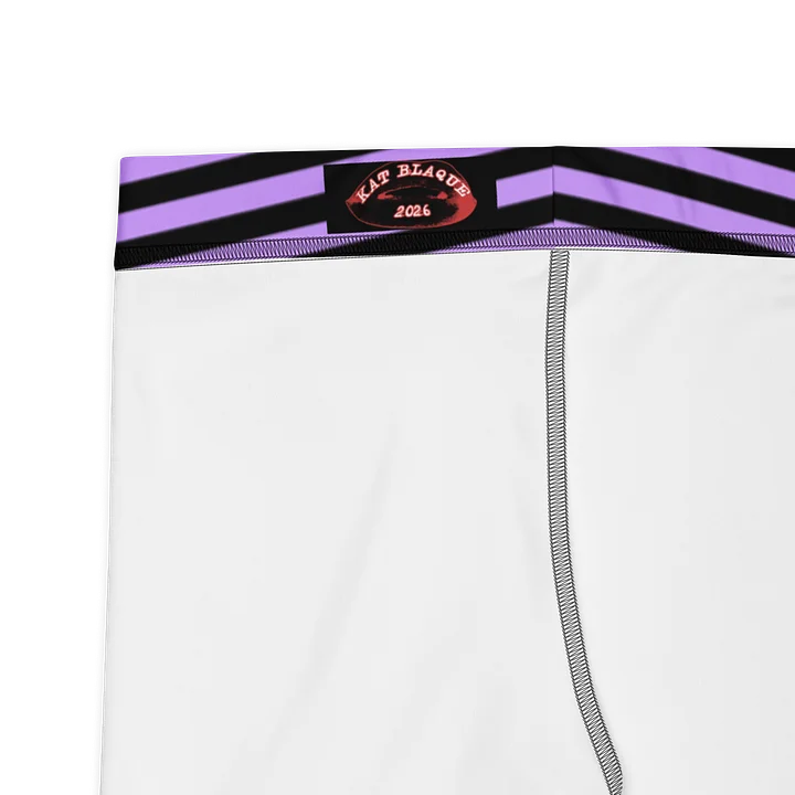 Blaque and Purple Stripped Capri product image (2)