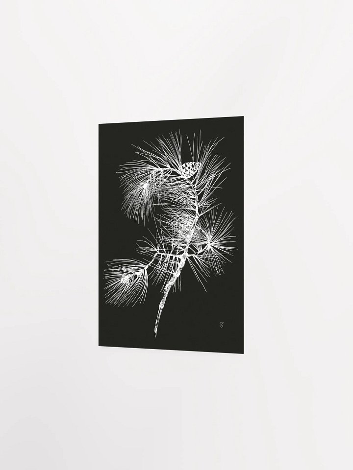 Whimsical Pine Branch Poster - Pine Branch Dark product image (2)