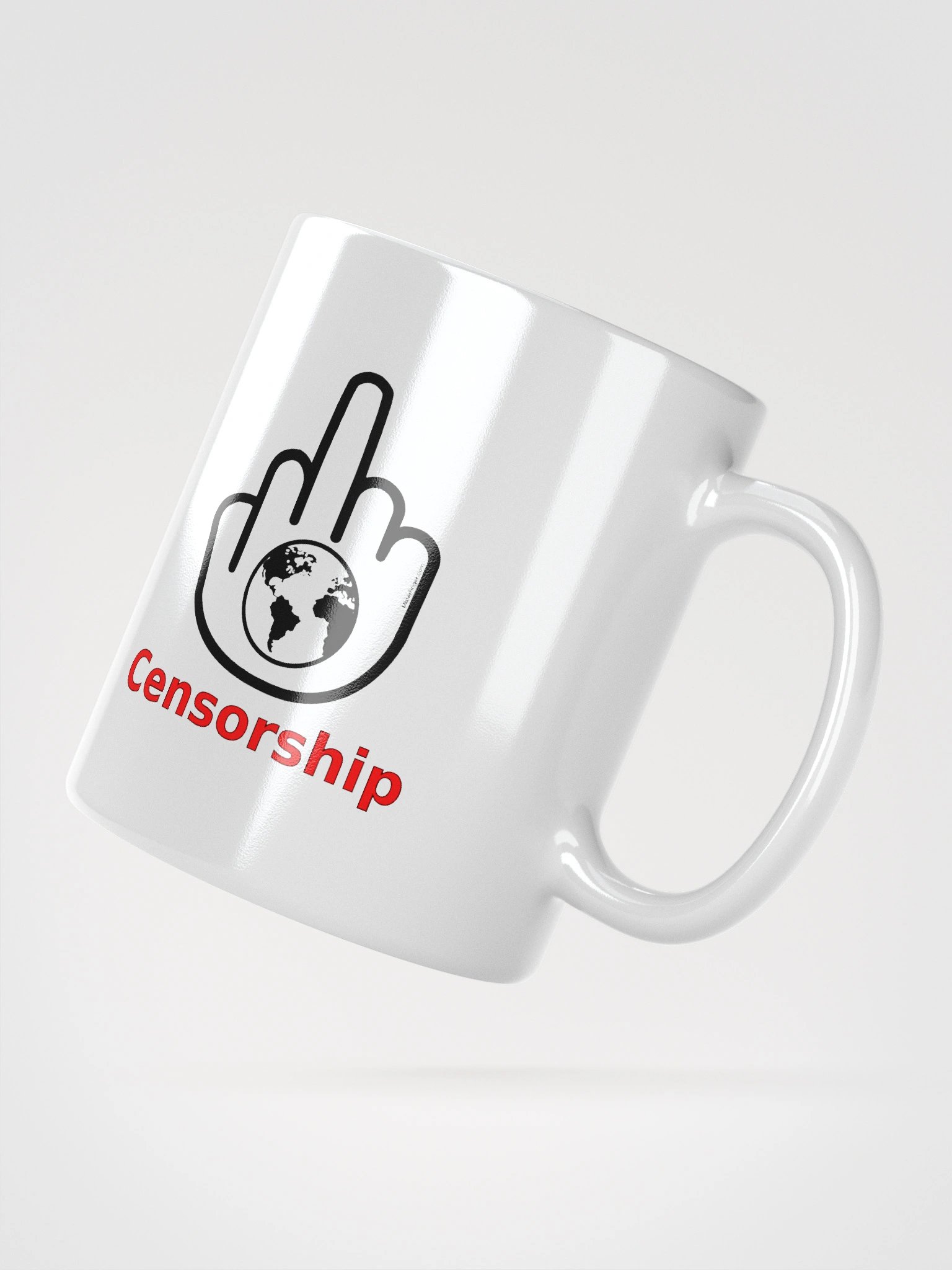 White Glossy Mug-MisterFinger-Censorship-B product image (7)
